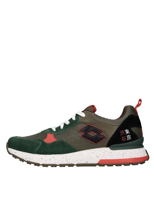 Sneakers in camoscio e tessuto LOTTO LEGGENDA | TOKYO SHIBUYA IIIVERDE-ROSSO-NERO
